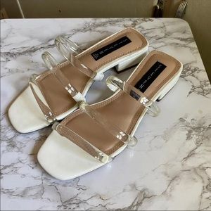 Steve Madden clear strap sandals